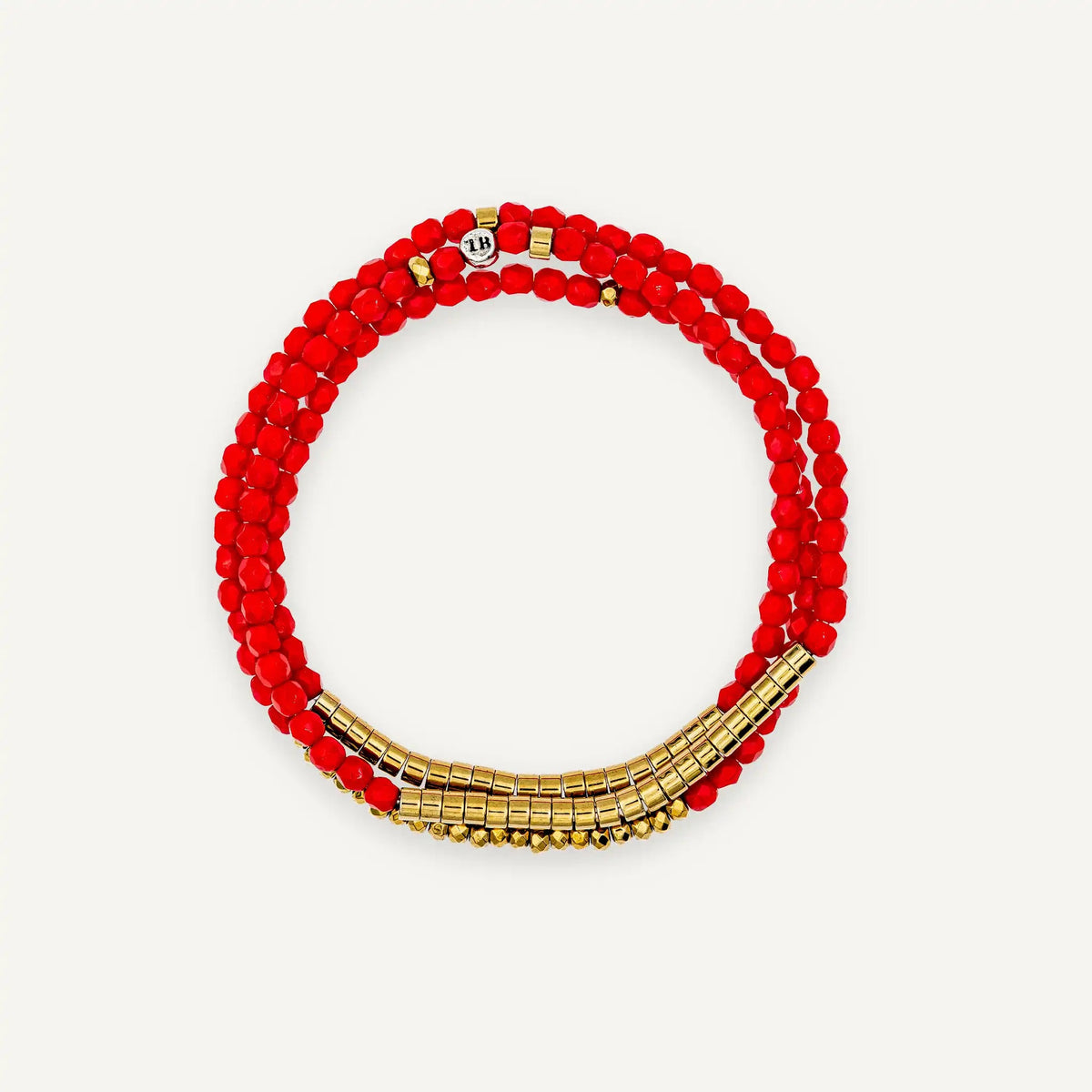 collier / bracelet TONY 3 - Rouge - Têtes Blondes