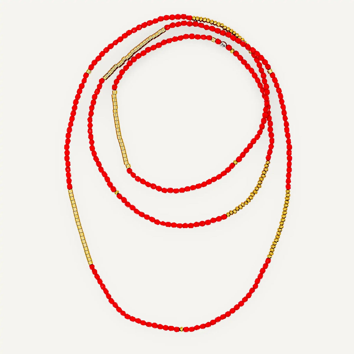 collier / bracelet TONY 6 - Rouge - Têtes Blondes