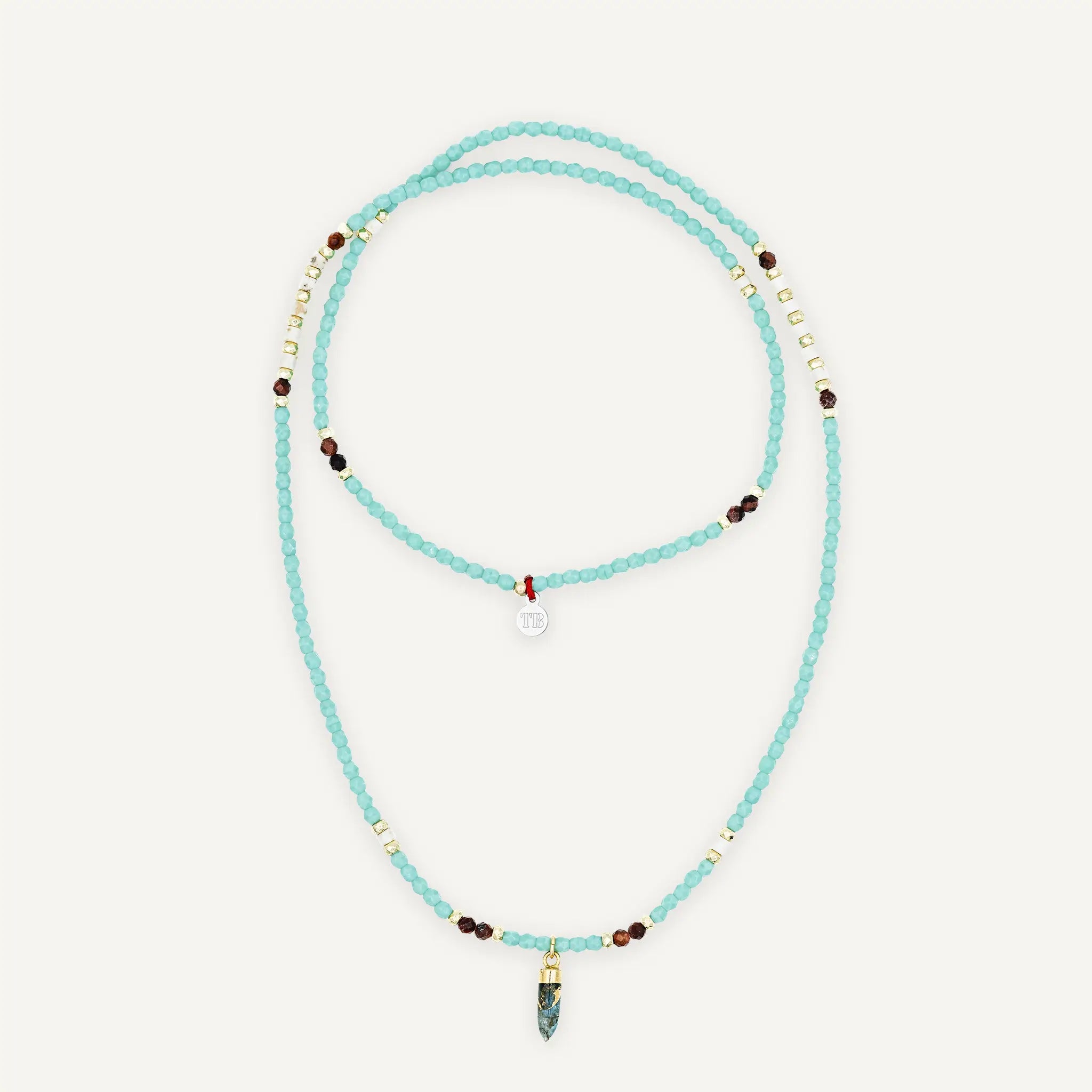 collier / bracelet TOTEM - Turquoise - Têtes Blondes