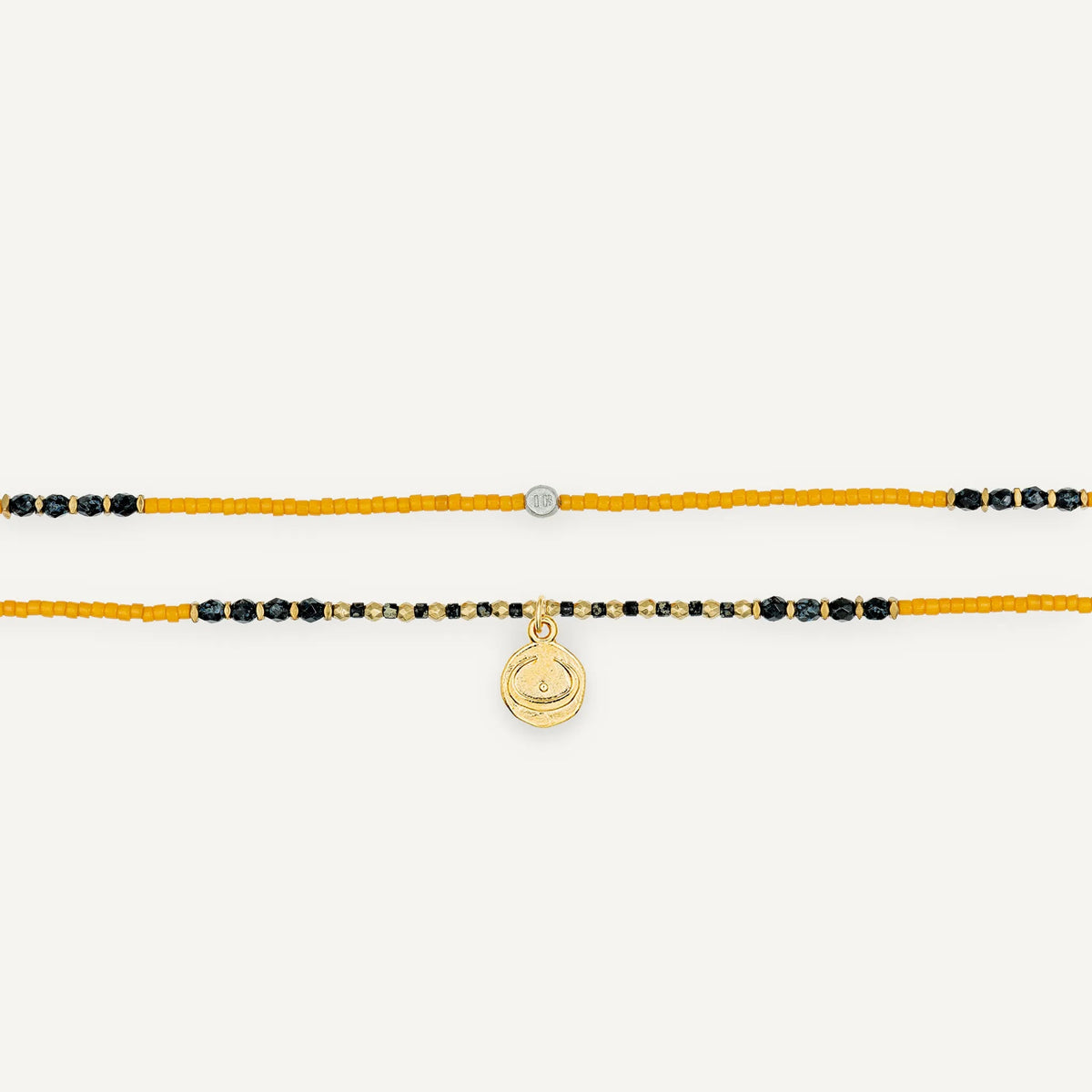collier / bracelet TRANSFORMATION 3 - Moutarde - Têtes Blondes