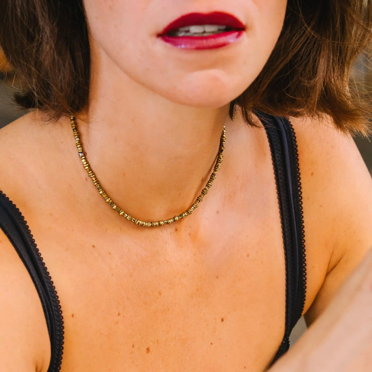 collier / bracelet TRAVIS - Gold - Têtes Blondes