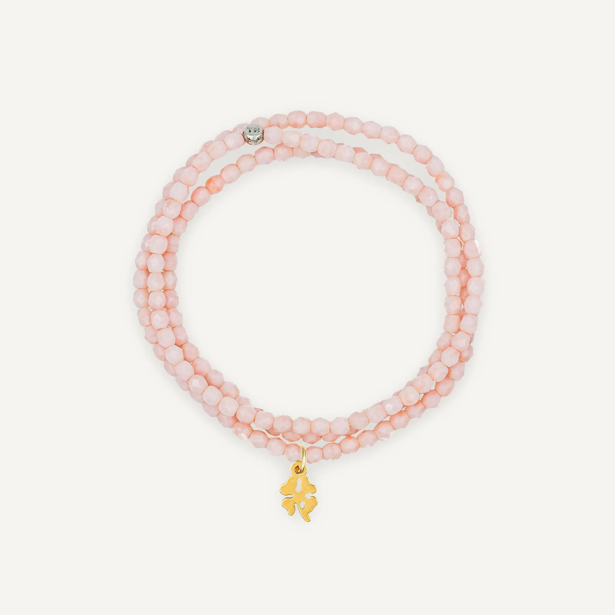 Collier-Bracelet Rose Guimauve