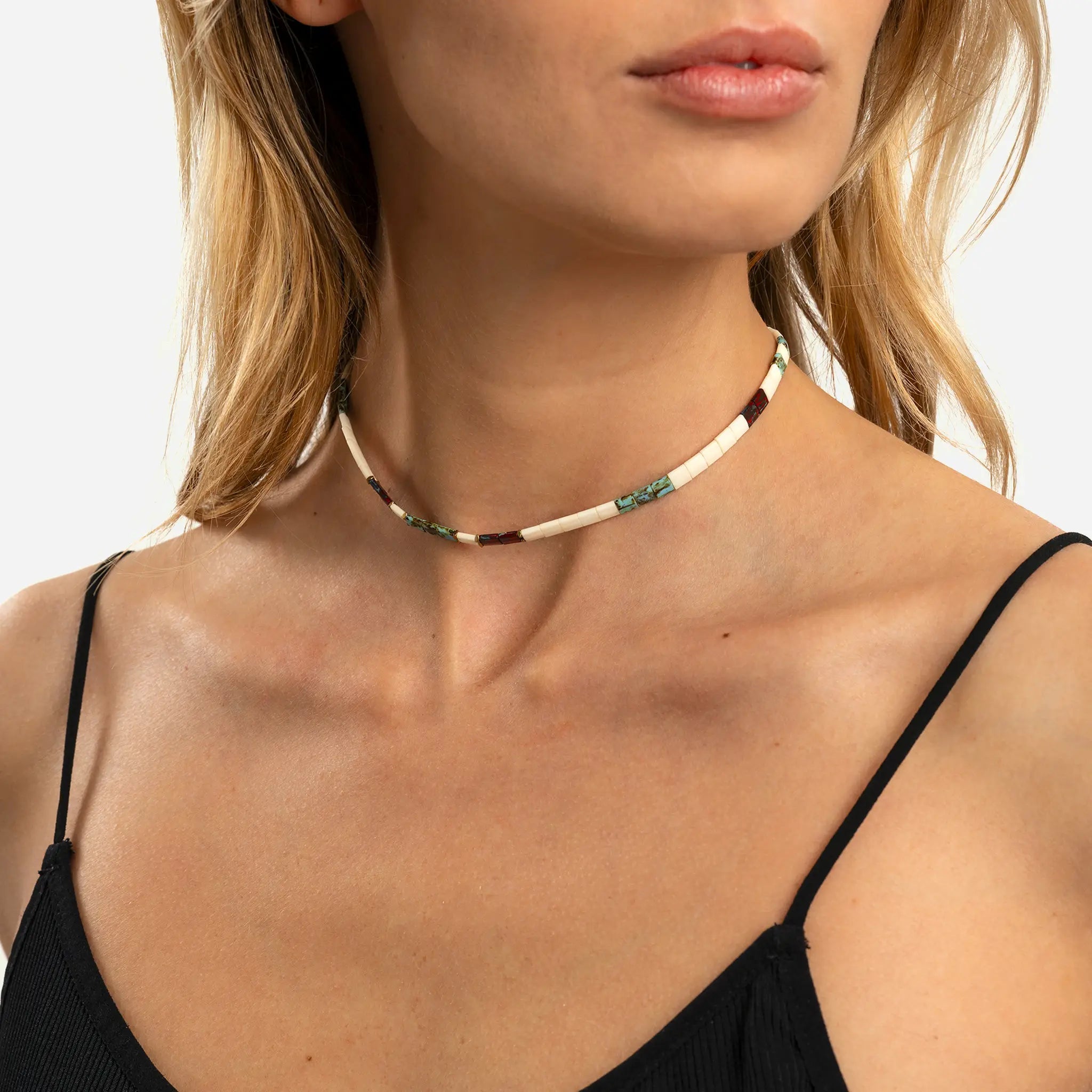 collier / bracelet Tucson 2 - Indian Gold - Têtes Blondes