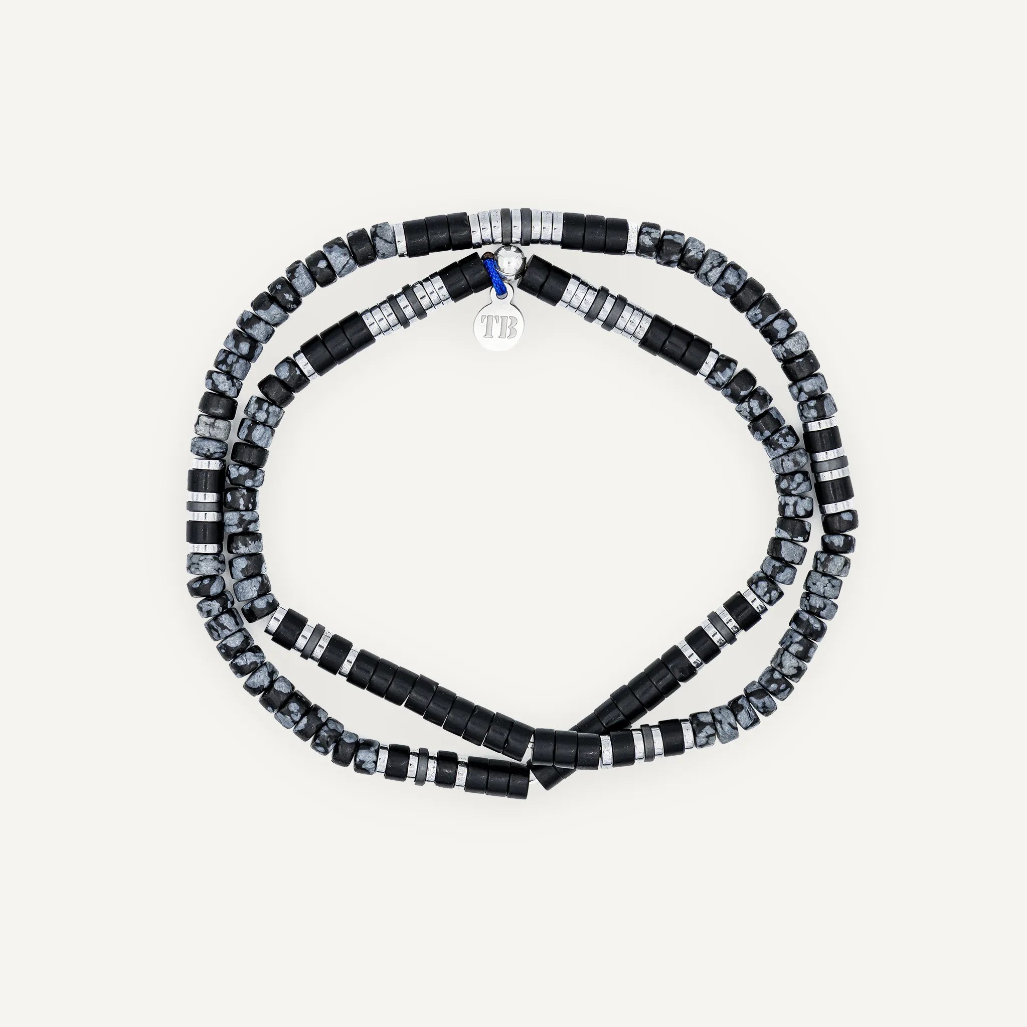 collier / bracelet UGO - Obsidienne - Têtes Blondes
