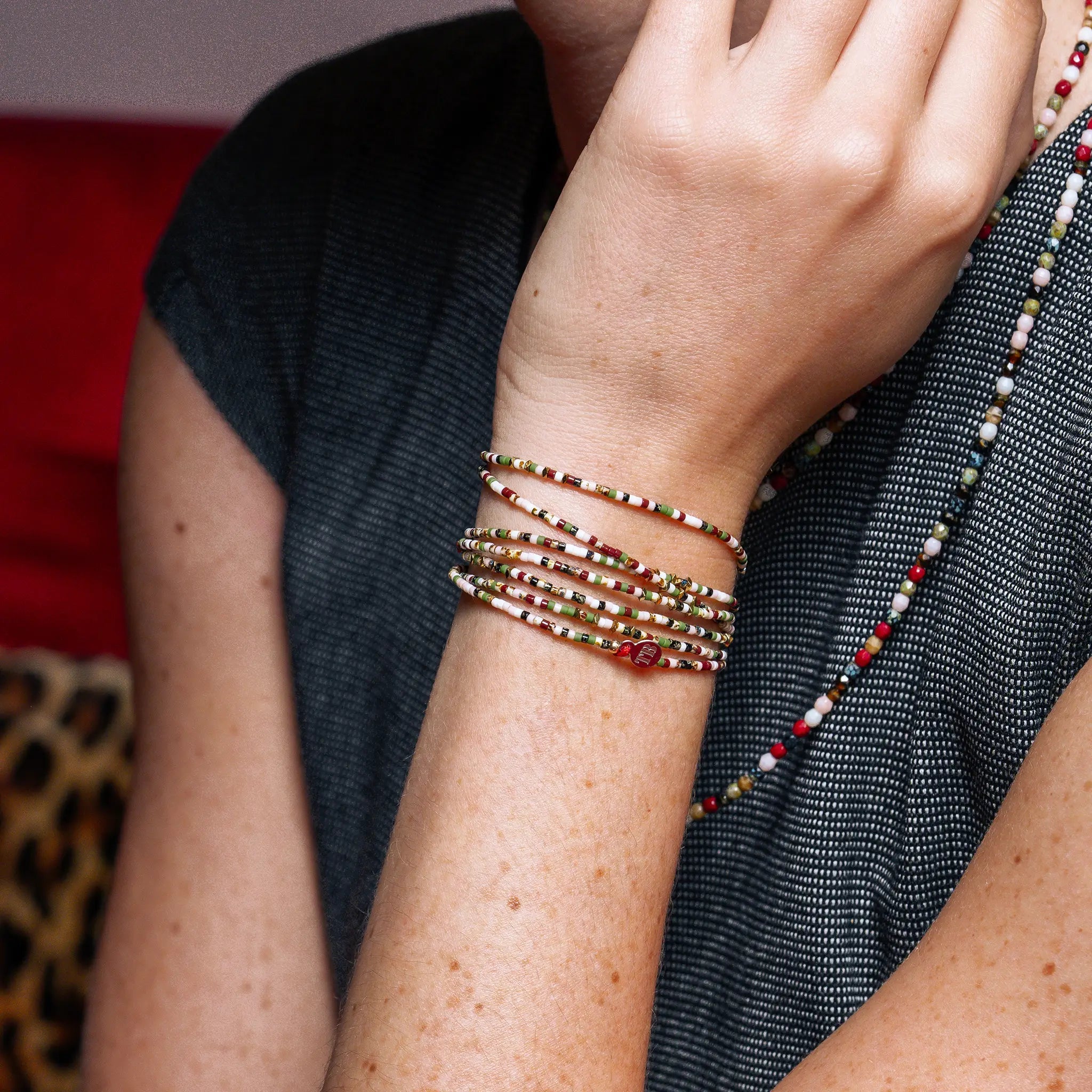 collier / bracelet VENDÔME SLIM '24 Multico 6 tours - Têtes Blondes
