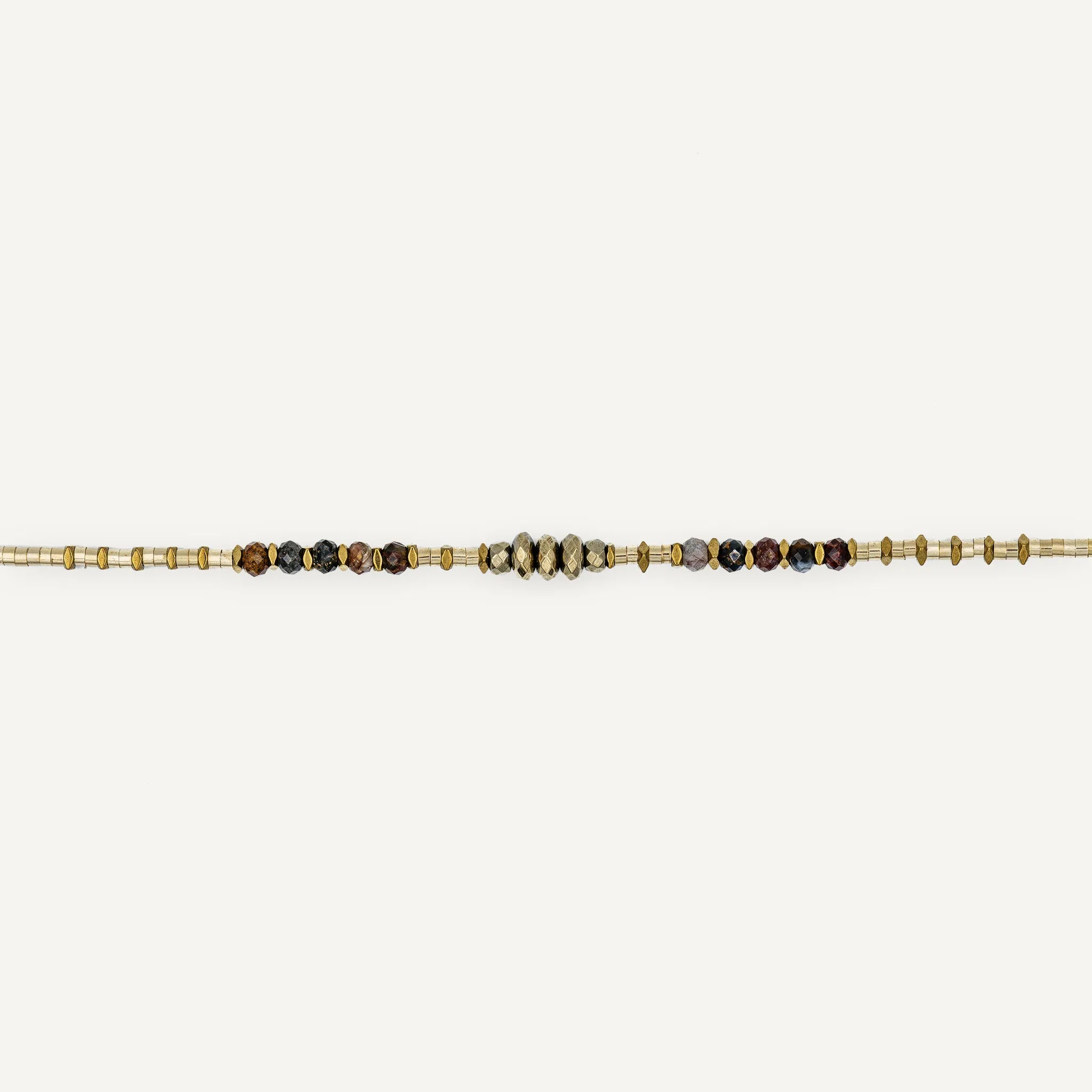 collier / bracelet VERA 3 - Pietersite - Têtes Blondes